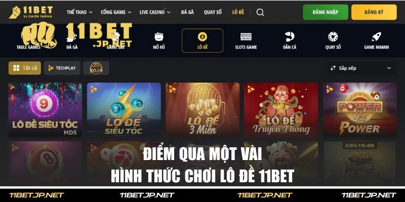 Điểm qua một vài hình thức chơi lô đề 11BET